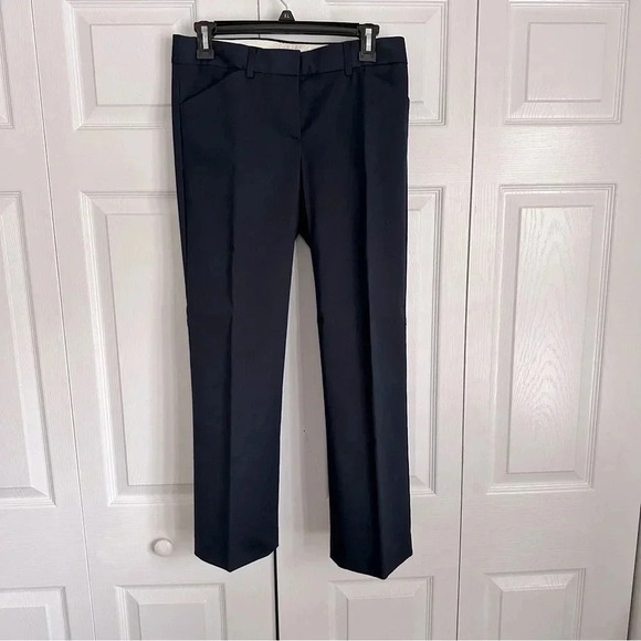 Theory Pants Womens Small Low Rise Boot Cut Navy Capsule Minimalist Office - Picture 1 of 13